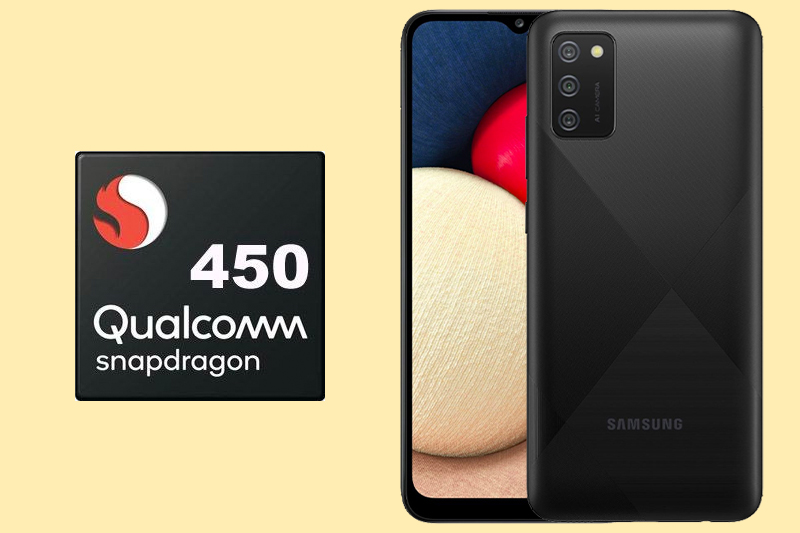 Con chip Qualcomm Snapdragon 450 trên Samsung Galaxy A02